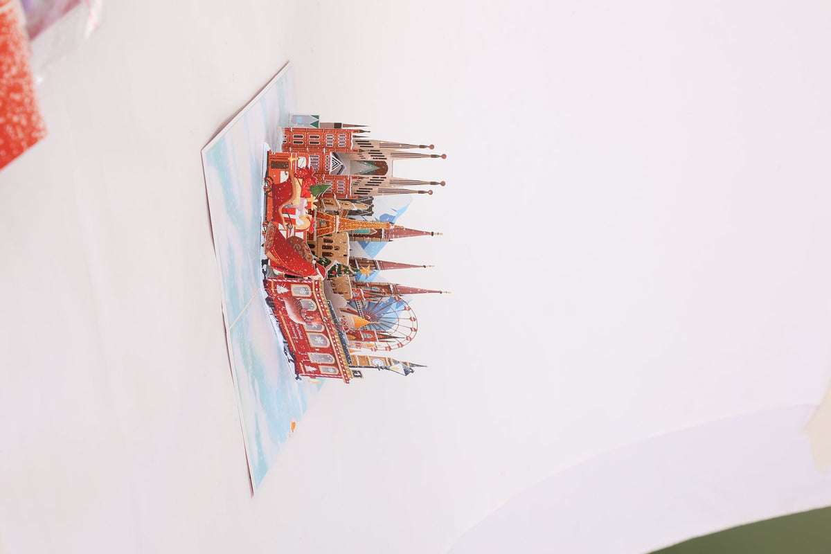 Christmas Ornaments Flip Pop Up Card