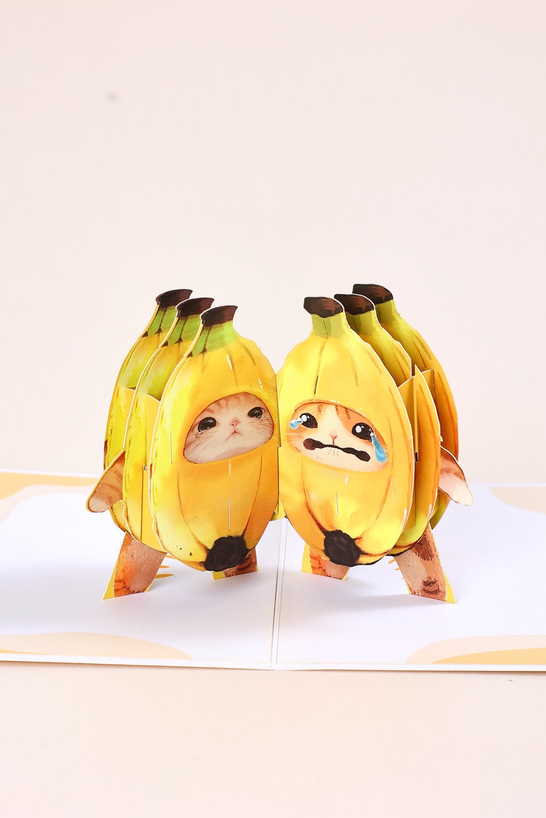 Banana Cat Greeting Card