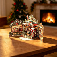 Vintage Christmas Double Door Card