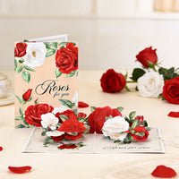 Red Rose Flip Pop Up Card