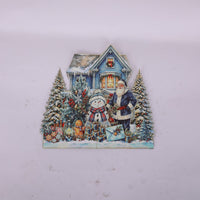 Gold Blue Christmas Ornament