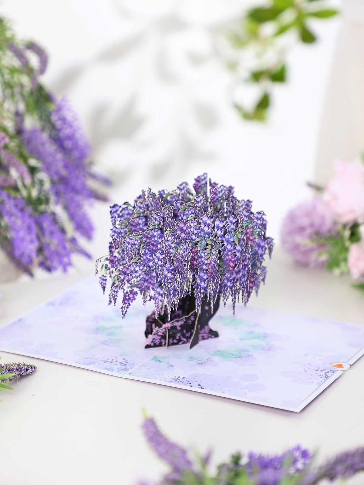 Wisteria Tree 3D Pop Up Card