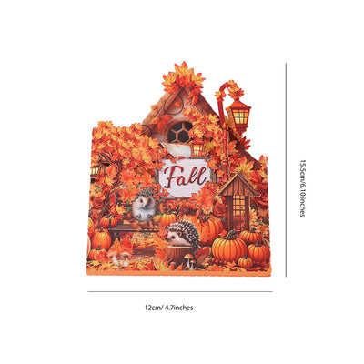 Thanksgiving Double Door Pop Up Card