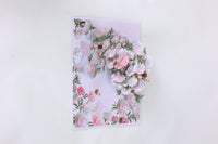 Pink Peony Floral Branch Greeting Card
