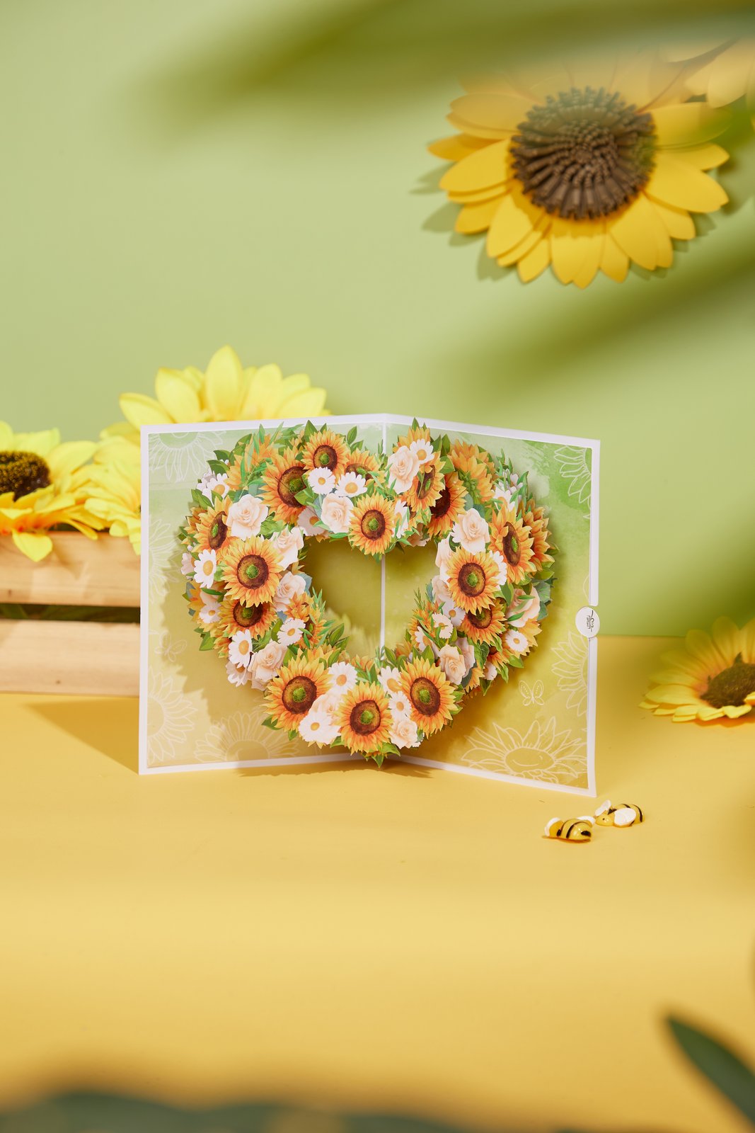 Sunflower Heart Greeting Card