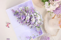 Mixed Wedding Flower Bouquet Pop Up Card