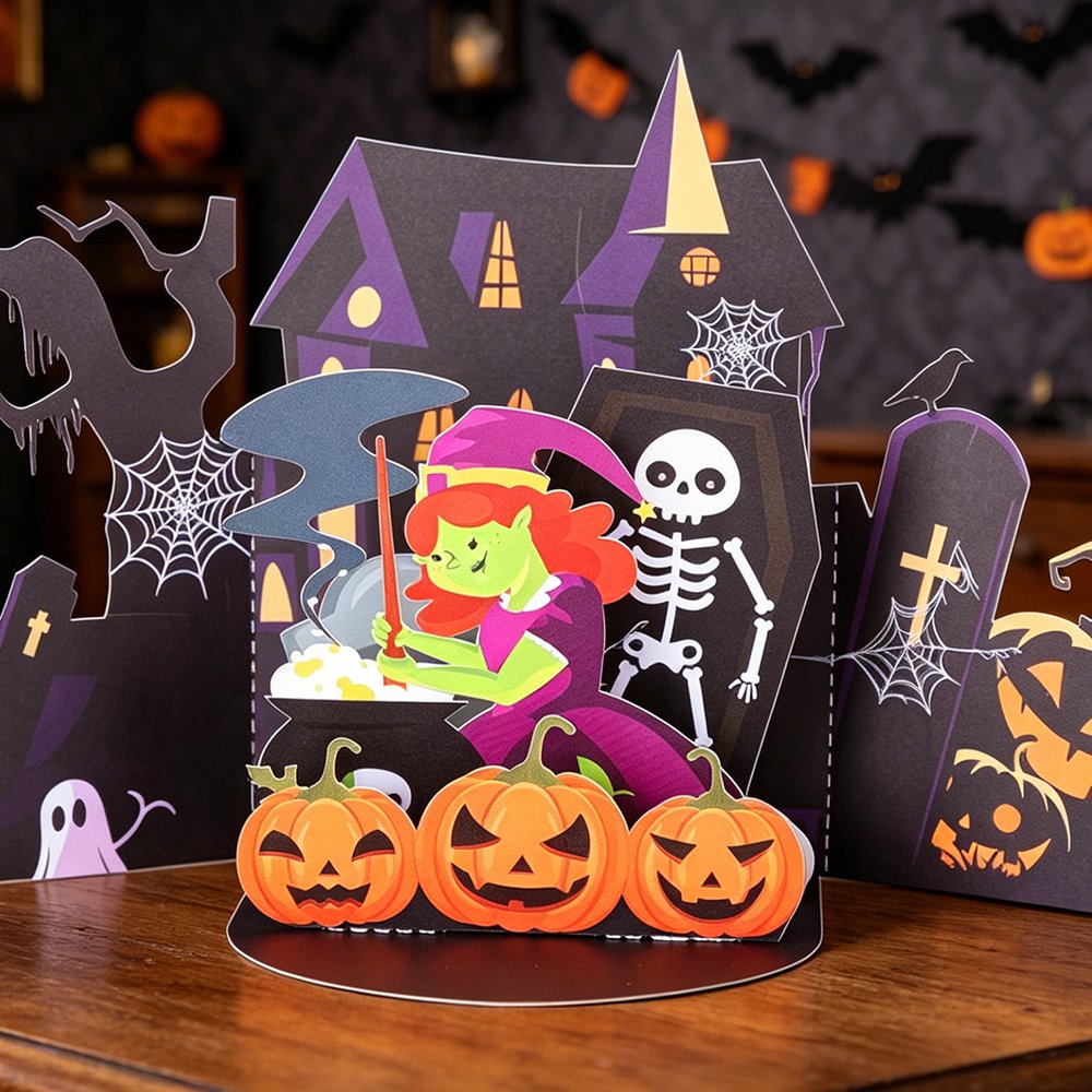 Halloween Double Door 3D Pop Up Card