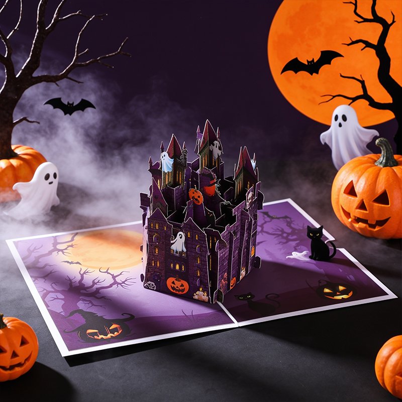 Halloween Castle 3D Pop Up Card