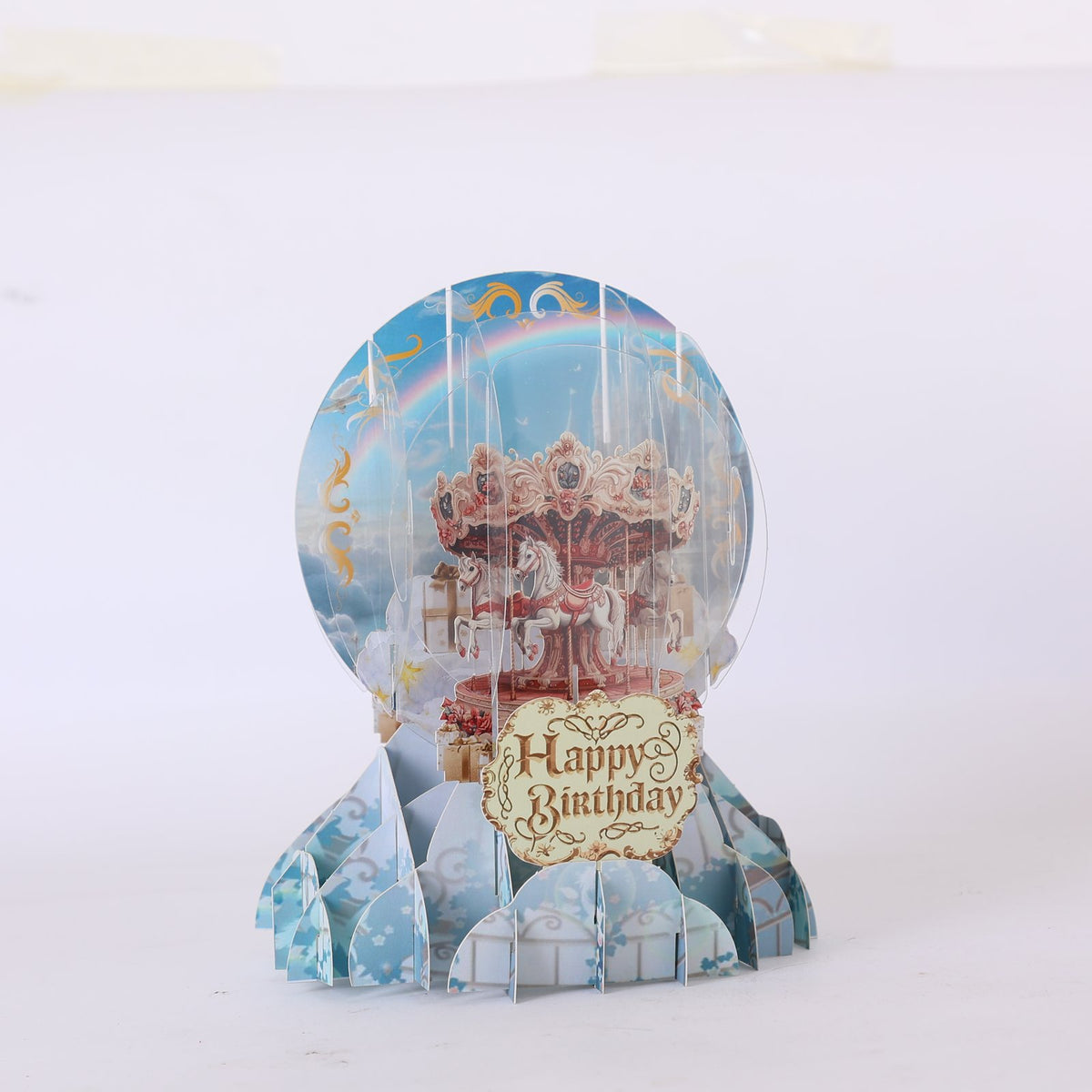 Carousel Crystal Ball Birthday Greeting Card