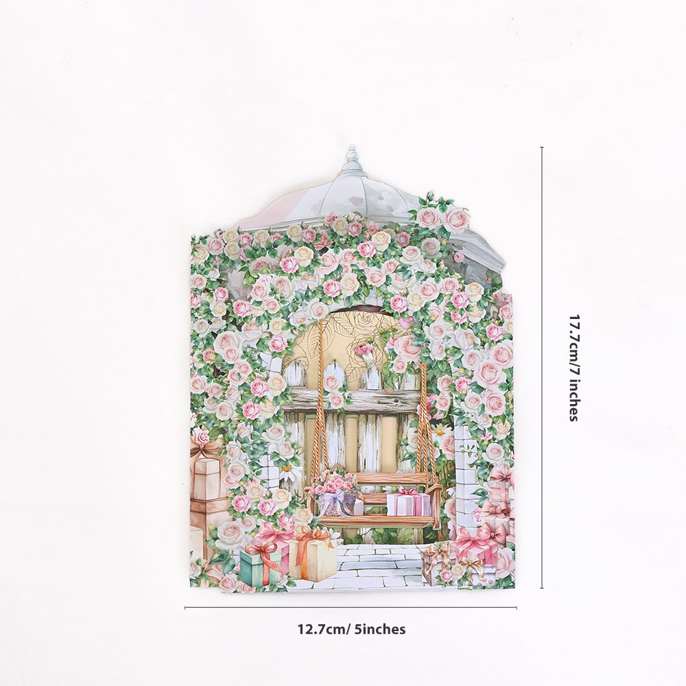 Garden Gazebo Wedding 3D Pop Up Card