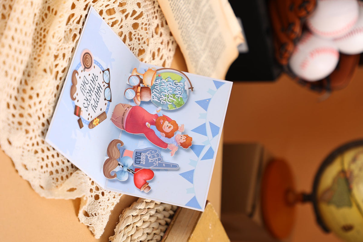 Father's Day Sports Father And Son 90° Greeting Card