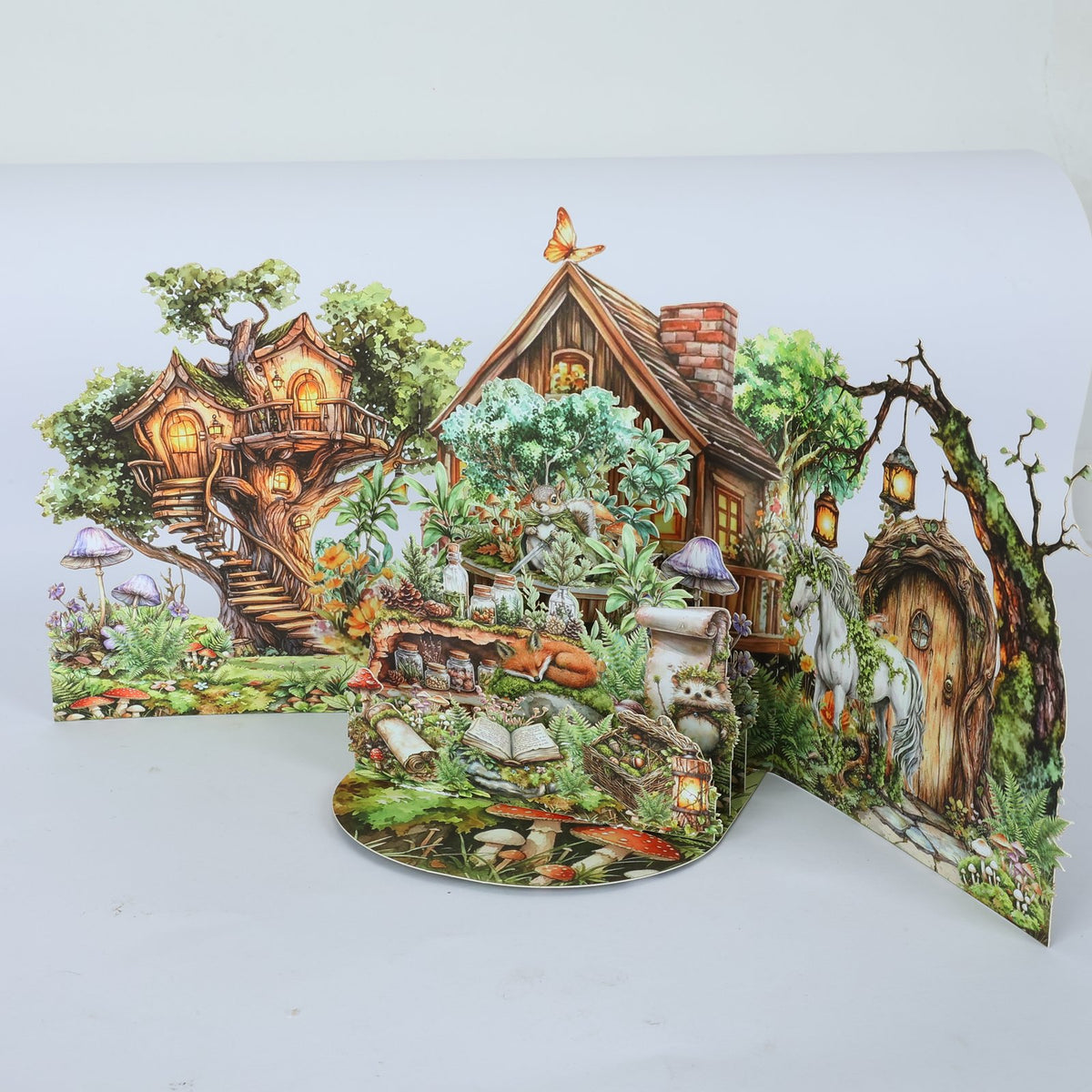Dreamy Forest Double Door Card