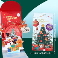 3D Christmas Red Envelope Pop Up Card