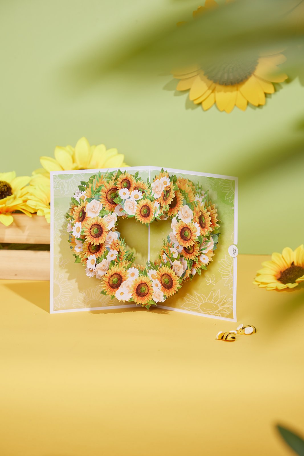 Sunflower Heart Greeting Card