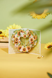 Sunflower Heart Greeting Card