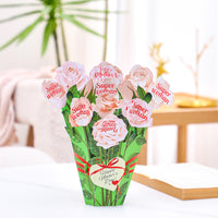 Large Champagne Rose Bouquet Mother's Day Card