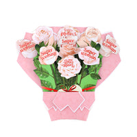 Large Champagne Rose Bouquet Mother's Day Card