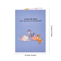 One-Fifth Cat Birthday Greeting Card