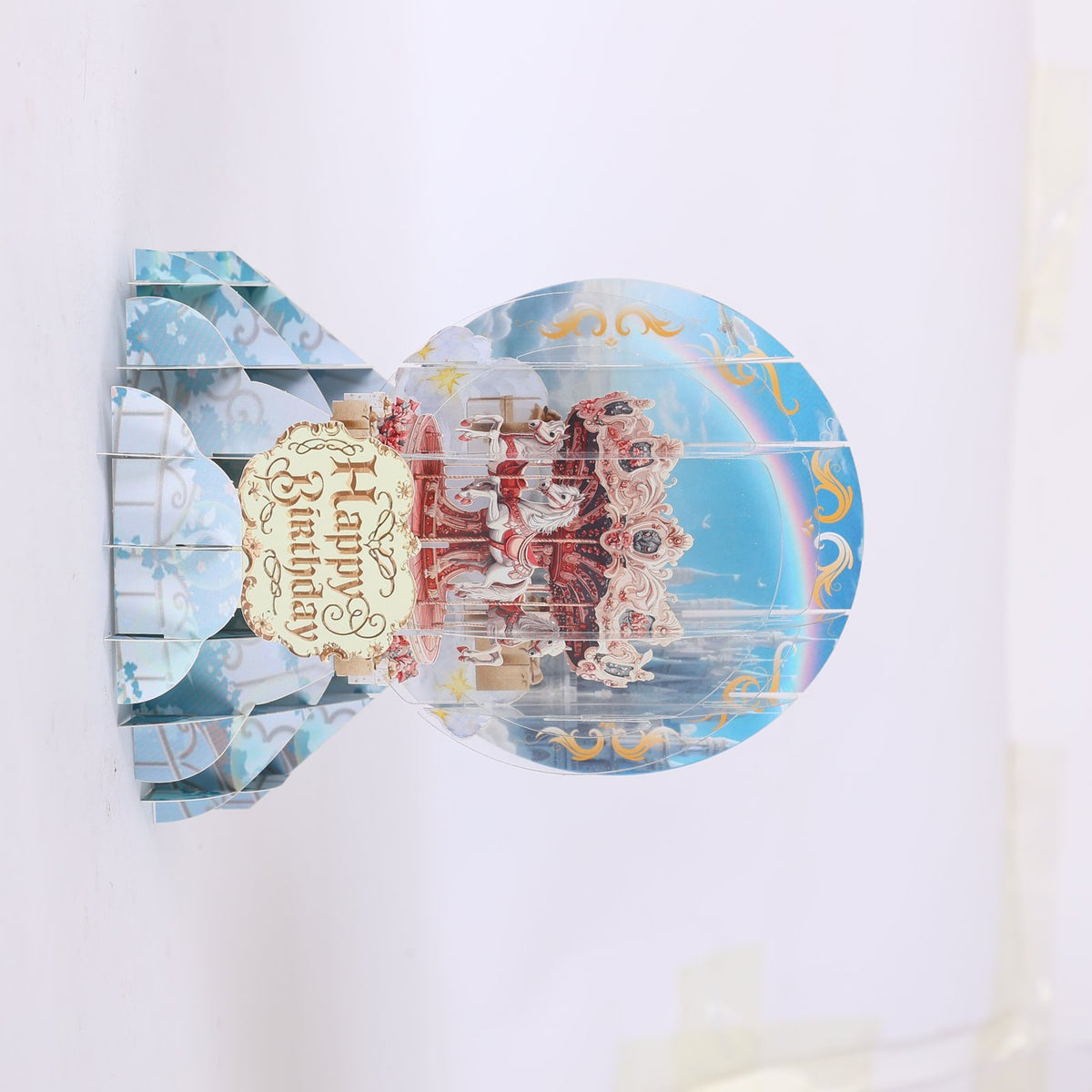 Carousel Crystal Ball Birthday Greeting Card