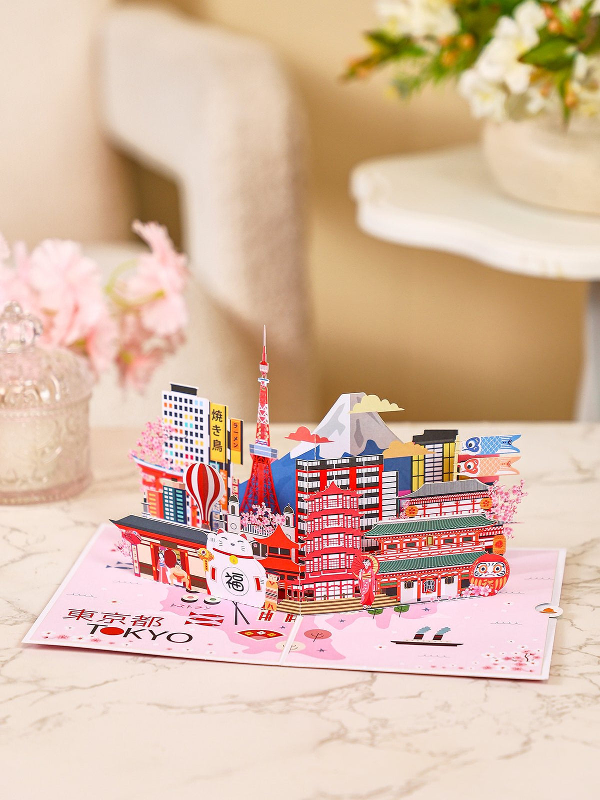 City Cityscape Greeting Card Tokyo