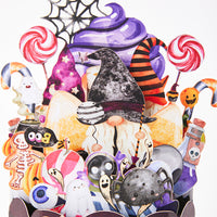 Cost-Effective for Business Gnome Halloween Box 3D Pop-up Card With Spooky Candy & Bat Design  Gnome Halloween Pop-Up Box Card – Spooky Candy & Bat Decor Bulk Greetings