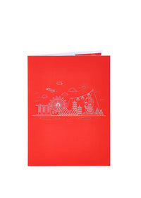 Singapore Skyline 3D Pop-Up Card LandmarksTravel Souvenir Greeting Card
