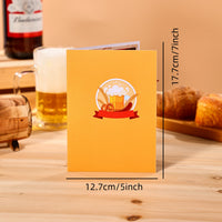 Beer Theme Father's Day Pop Up Card