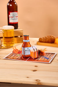 Beer Theme Father's Day Pop Up Card