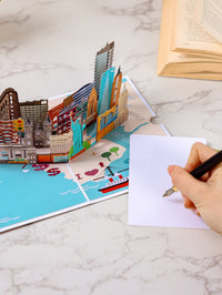 New York City 3D Pop-Up Card – Statue of Liberty & Skyline | NYC Souvenir Pop Up Greeting Card