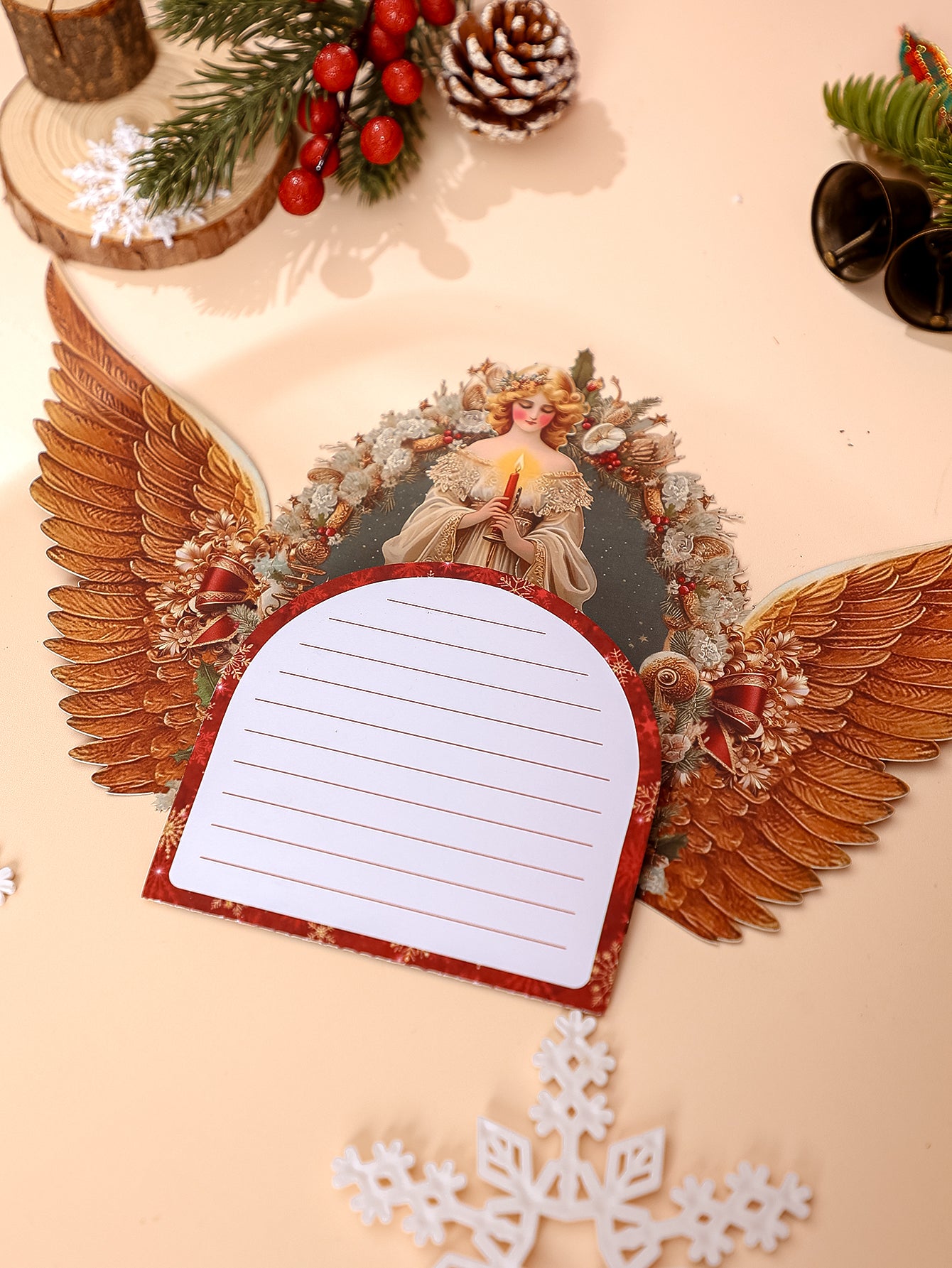 Christmas Angel Double Door Pop Up Card