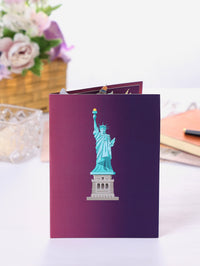 Small MOQ New York City Skyline 3D Pop-Up Card Statue of Liberty & Landmarks Souvenir Greeting Card