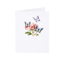 Butterfly Flower Cluster 3D Pop Up Card