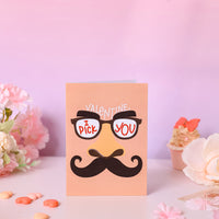 Factory High Quality Funny "I Pick You" Plush Rose Valentine's 3D Pop-up Card