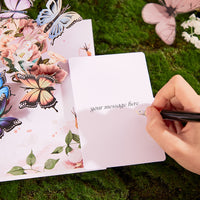 Butterfly Flower Cluster 3D Pop Up Card