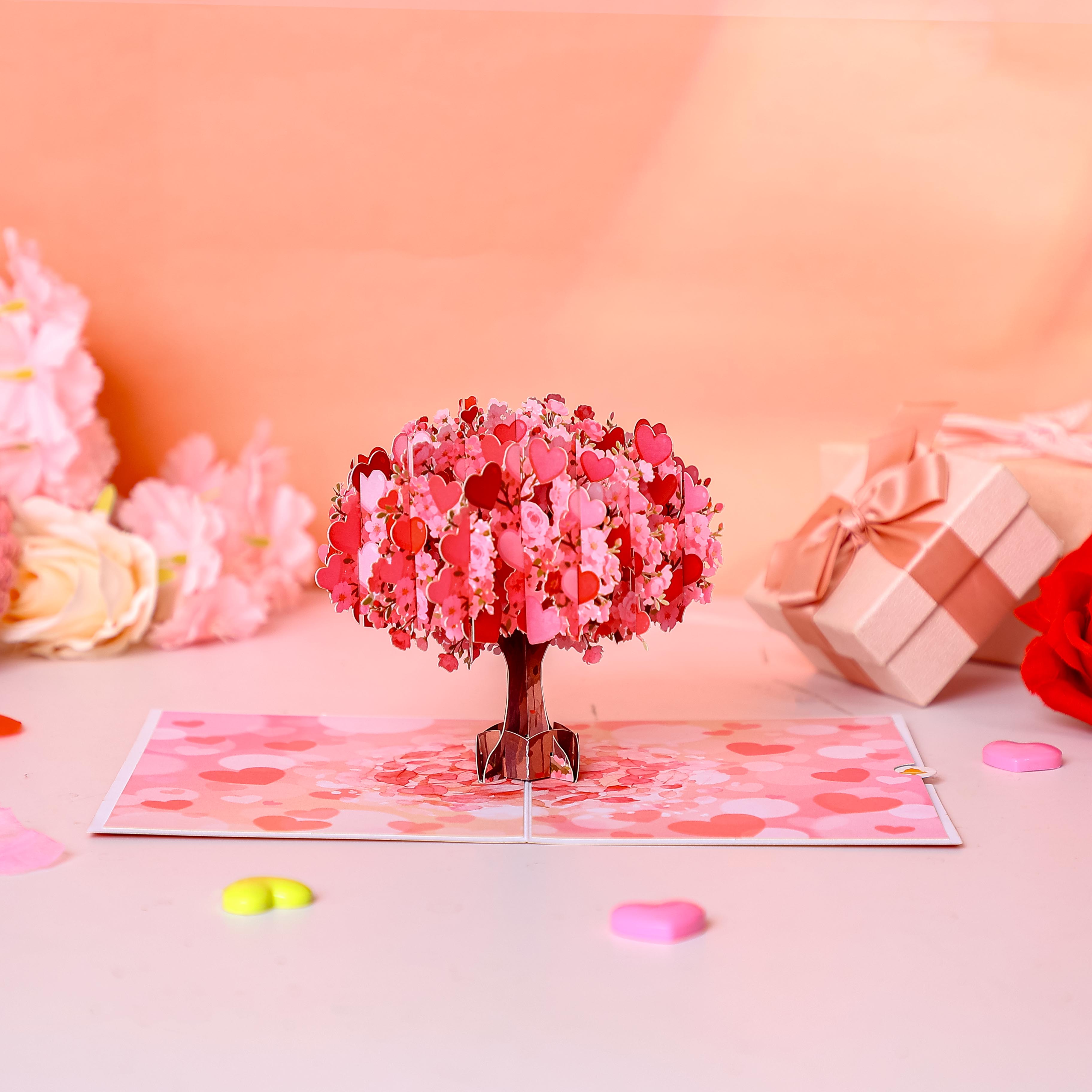 Valentine's Day Love Tree 3D Pop Up Card