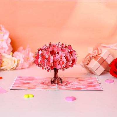 Valentine's Day Love Tree 3D Pop Up Card