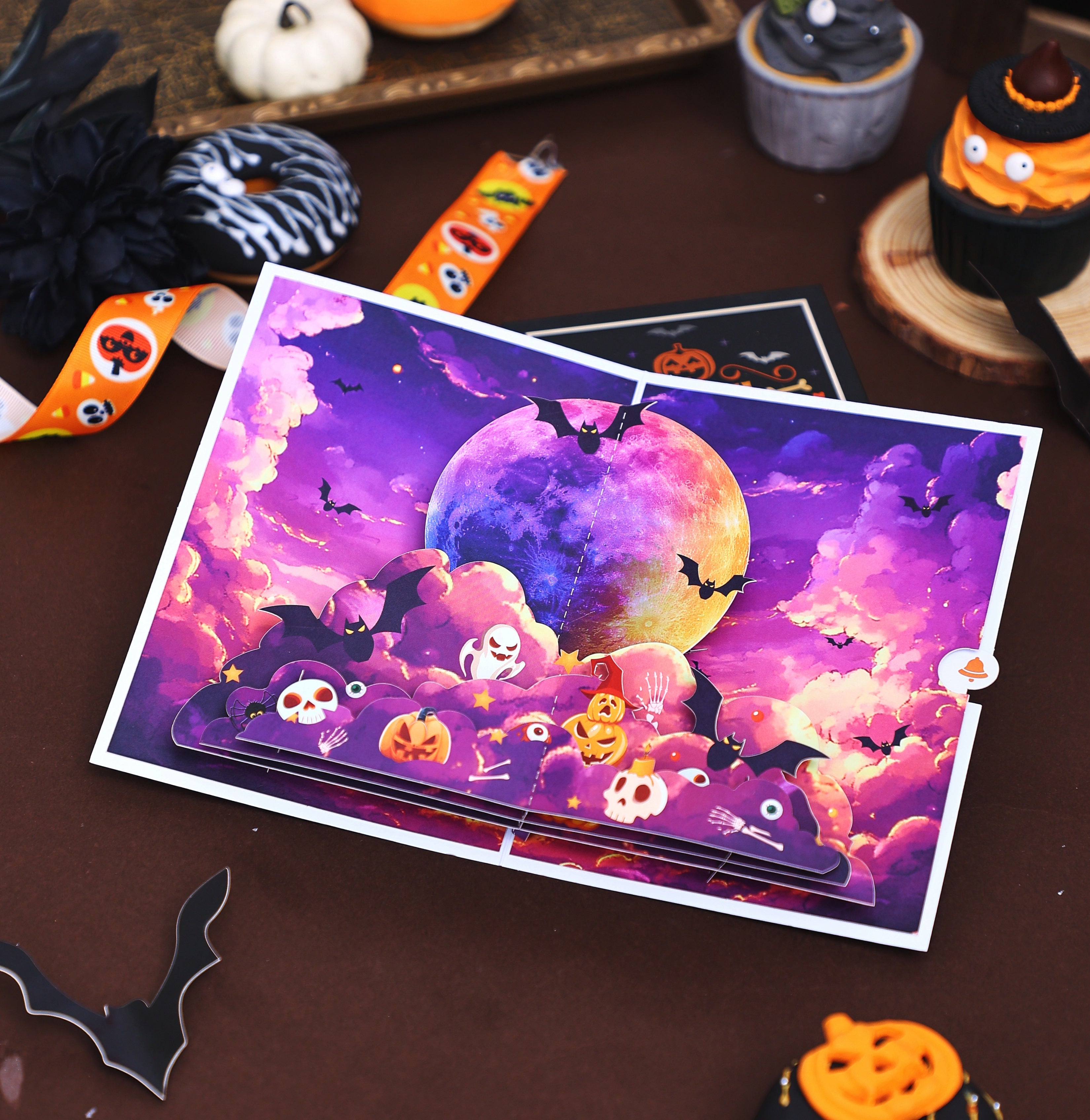 Halloween Full Moon 3D Pop Up Card