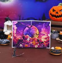 Halloween Full Moon 3D Pop Up Card