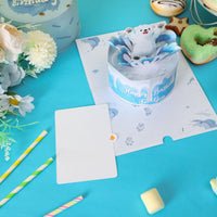 Bulk Supply Polar Bear Happy Birthday 3D Pop-Up Greeting Card Unique Cake Design Gift
