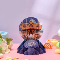 Cost-Effective Carousel 3D Pop-Up Card Magical Crystal Ball Birthday Desk Decor