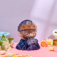 Cost-Effective Carousel 3D Pop-Up Card Magical Crystal Ball Birthday Desk Decor