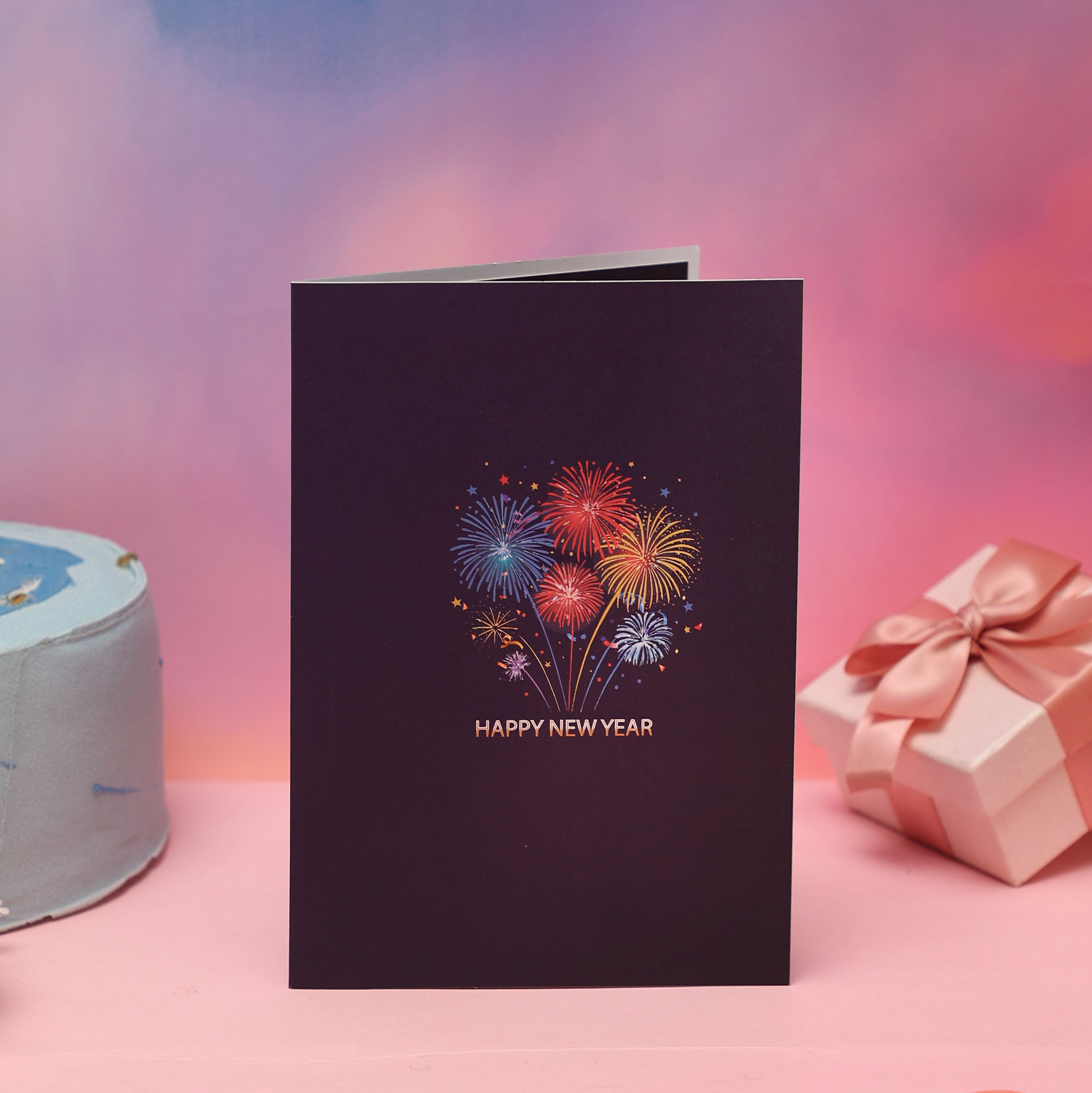 Colorful New Year Countdown 3D Pop Up Card
