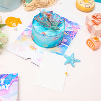 Custom Manufacturer Mermaid 3D Pop-Up Card Birthday Underwater Cake Design Bulk Party Greeting Card