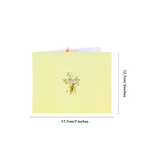 3D Floral Wedding Arch Pop Up Greeting Card - Elegant Printed Keepsake for Newlyweds