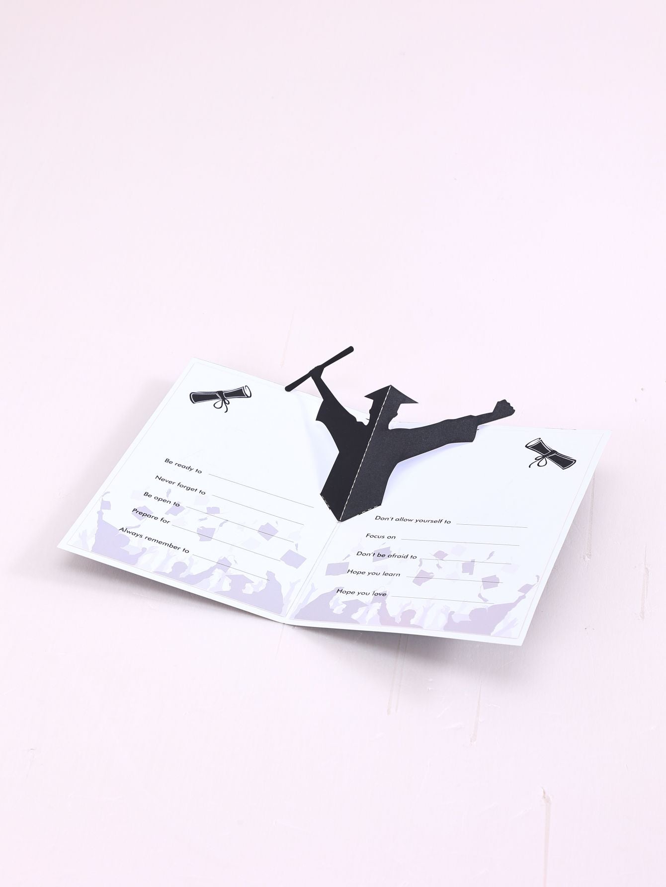 Editable Information Graduation Pop Up Card