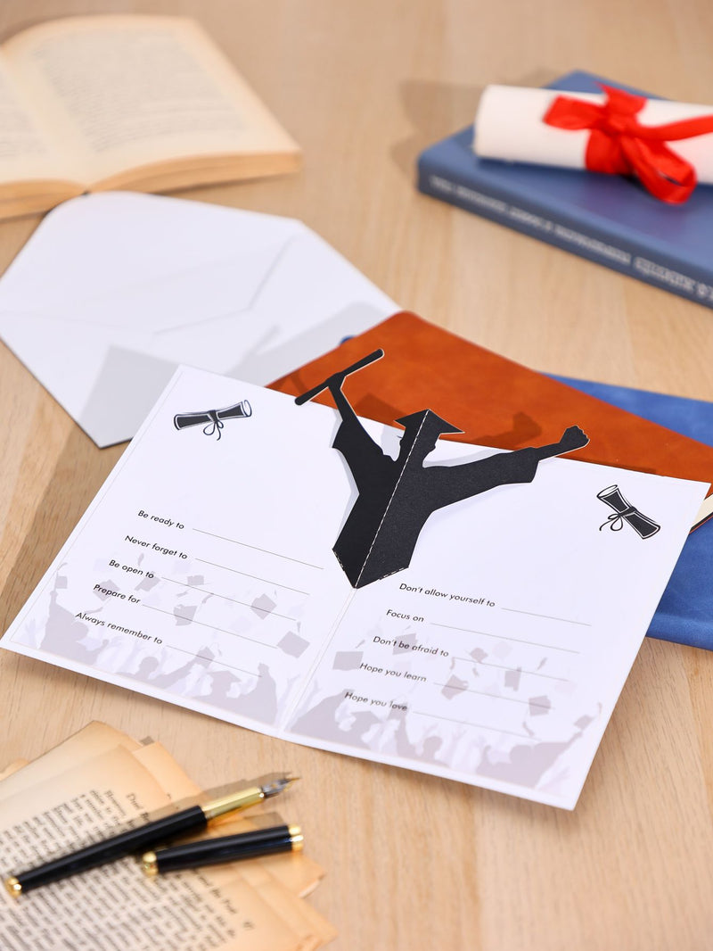 Editable Information Graduation Pop Up Card