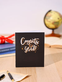 Editable Information Graduation Pop Up Card