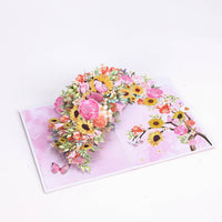 Factory Price 3D Pop-Up Card Sunflower Bouquet Spring Season Greeting Card