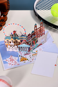 Paris 2024 Olympic 3D Pop-Up Card – Eiffel Tower Stadium & Olympic Landmarks | Limited Edition Souvenir