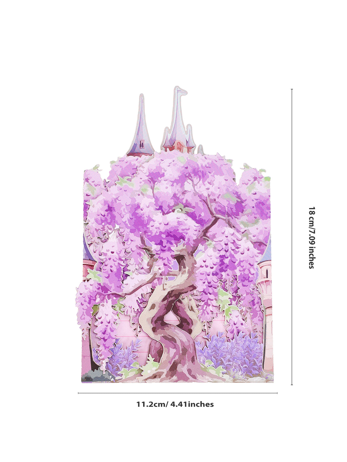 Handmade Cards Manufacturer 3D Pop-Up Fairy Castle Greeting Card Wisteria & Fairies Design